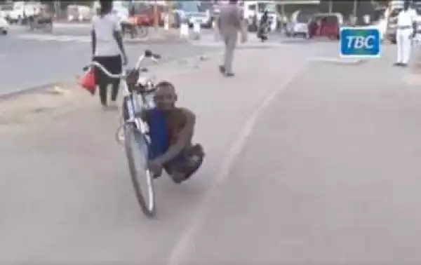 Tanzania President To Buy Disabled Man A Tricycle From His Salary & He Announced It In A News Broadcast